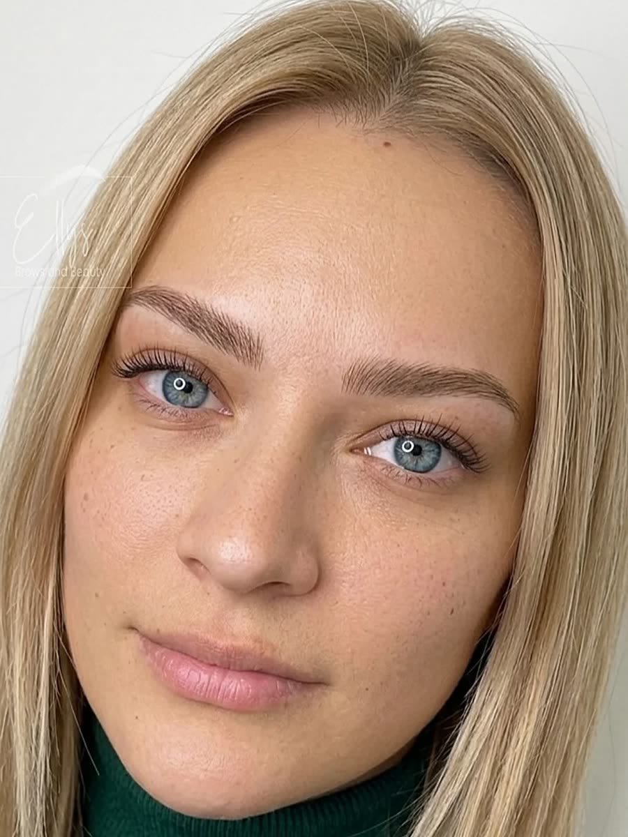 Natural healed brows result