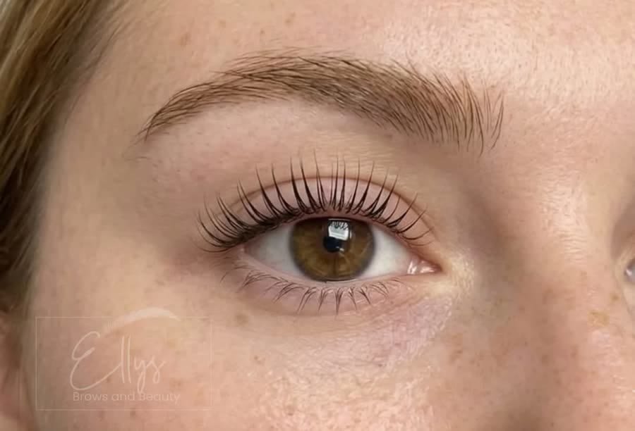 Lash lift & tint result