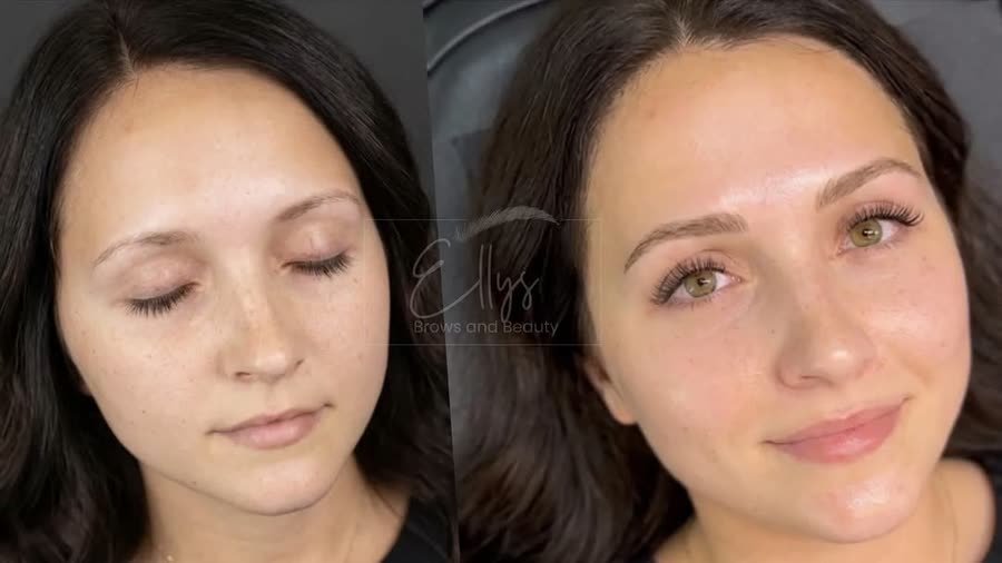 Nano brows before and after